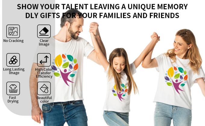 A4 / A3 DTF máy in phim Cold Peel 75U Độ dày PET Release Film Không dính 0