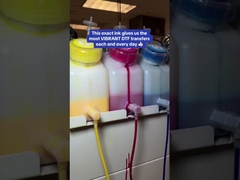 1000ml DTF Ink CMYK mực màu trắng cho T-Shirt & Pet Film Printing Premium DTF Printer Inks