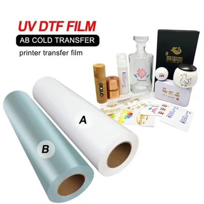 Bộ phim in UV màu trắng trong suốt linh hoạt 30cm 60cm CMYK White Varnish