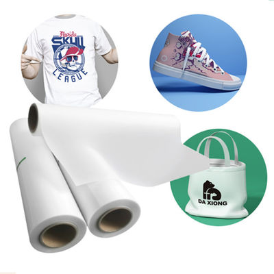 DTF Transfer Film Roll 60cm*100m hai mặt Matte Clear PreTreat PET giấy chuyển nhiệt lạnh và nóng