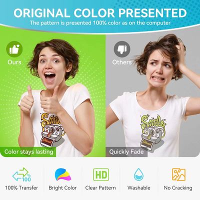 13inch 33 cm DTF Clear PET Heat Transfer Paper Cold &amp; Hot Peel DTF Transfer Paper cho tất cả các máy in và vật liệu DTF