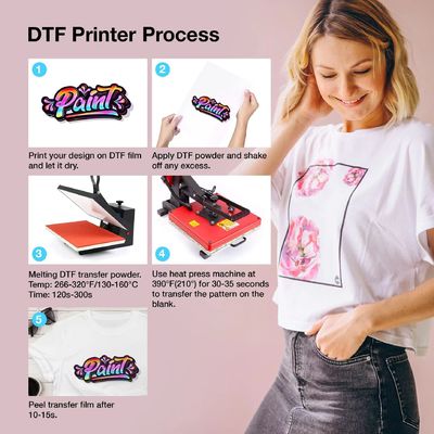 13inch 33 cm DTF Clear PET Heat Transfer Paper Cold &amp; Hot Peel DTF Transfer Paper cho tất cả các máy in và vật liệu DTF