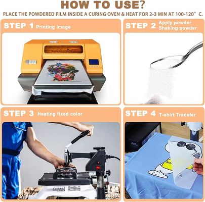 Quần áo DTF Bạch TPU bột nóng chảy để in phim chuyển trực tiếp