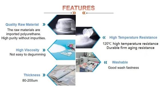 DTF đen bột dính nóng nóng chảy DTF bột trắng