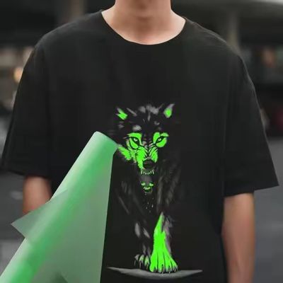 60cm DTF Glow in the Dark Transfer Paper Film A3 Bộ phim chuyển nhiệt cho PET Film Transfer cho ứng dụng quần áo