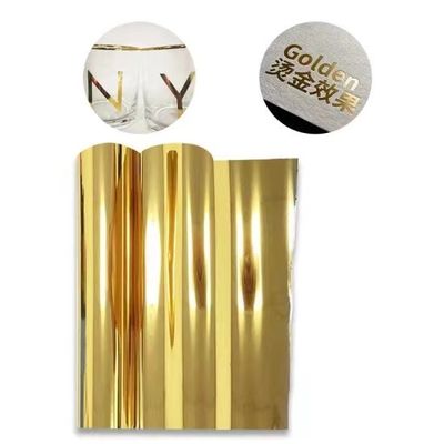 Vật liệu in UV kỹ thuật số UV chuyển nhãn dán Logo vàng DTF phim máy in
