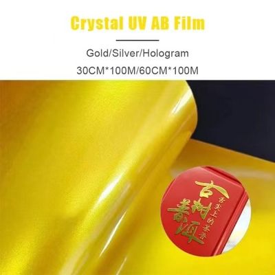 Bảng phim chuyển đổi DTF bằng dải vàng nhãn UV DTF in phim để chuyển tách