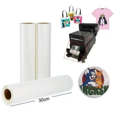 Tìm vật liệu in DTF mat hoàn hảo 30cm 60cm Dtf chuyển bộ phim thú cưng cuộn giấy cuộn phim đơn Dtf phim thú cưng