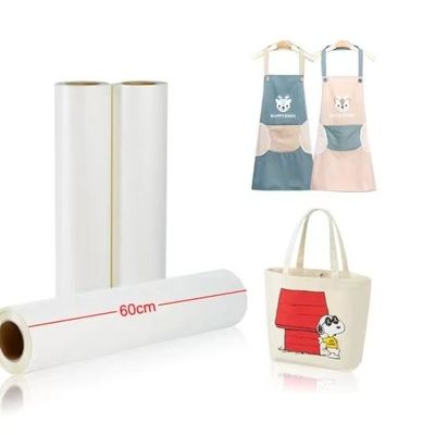 Quần áo DTF PET Transfer Film 75mic hai mặt matte trực tiếp vào phim trên dệt may