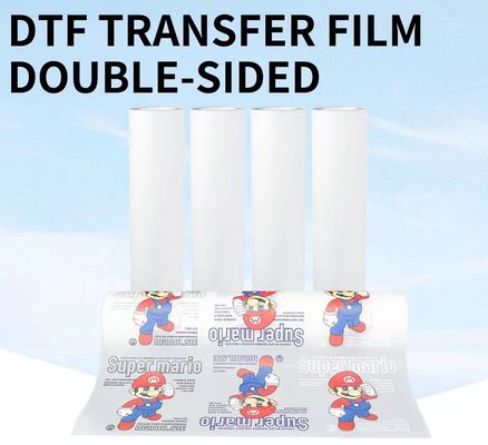 75mic mat màu trắng in ấn DTF phim thú cưng Hot peel 30cm 60cm trực tiếp đến phim để in quần áo