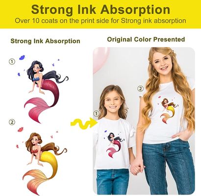 Hot Peel Transparent 60 cm Matt Double Side Inkjet Màu trắng A3 Pet Dtf Bộ phim chuyển nhiệt cho quần áo