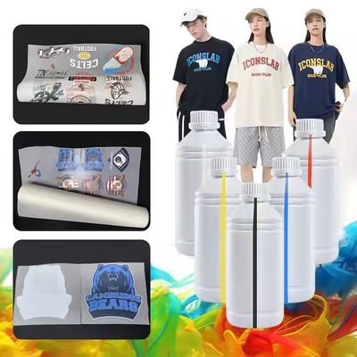 Mực DTF tiêu thụ thấp CMYKW cho máy in Epson