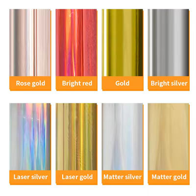 30cm UV DTF niêm phong nóng Foil phim Holographic HTV phim chuyển nhiệt vàng bạc cho bề mặt cứng