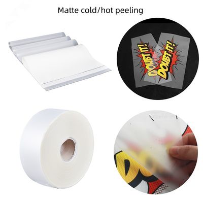 Matte Hot Peel 39*54cm 75 Micron PET Release Film Cho Screen And Offset Printing