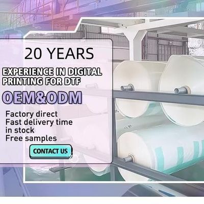 75 Micron 60cm * 100m DTF phim kéo dài cho in kỹ thuật số