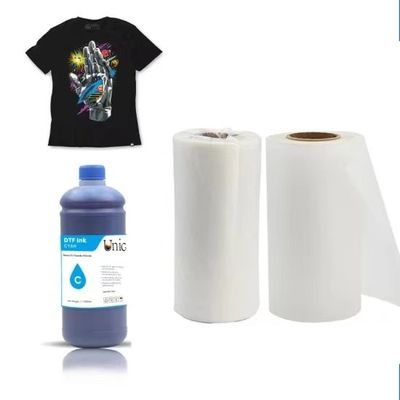 60cm * 100m 75micron Sáng bóng / Matte Finish Digital DTF Film in với khả năng kéo dài