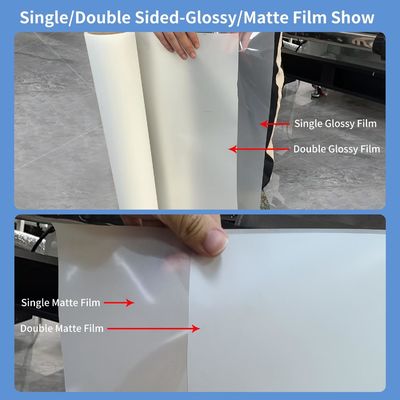 60cm * 100m 75micron Sáng bóng / Matte Finish Digital DTF Film in với khả năng kéo dài