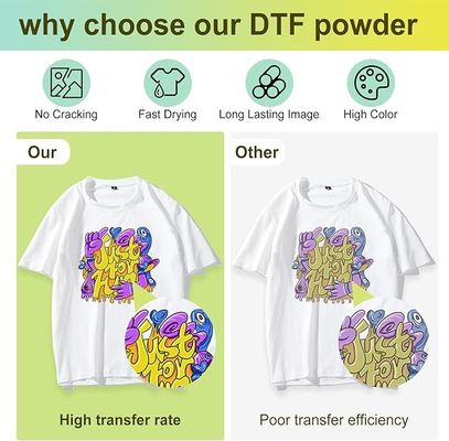 Đen 1kg DTF bột nóng chảy cho vải nylon polyester bông