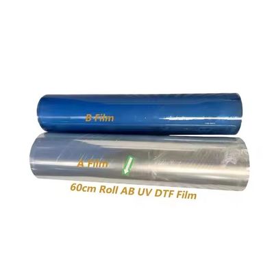 60CM UV DTF AB Film Roll Roller cho phim chuyển đổi kỹ thuật số trực tiếp trong suốt và trắng