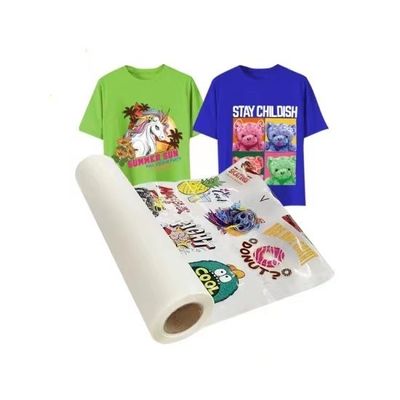 Double Single Side DTF Pet Film 30CM 33CM 60CM 60CM * 100M Roll Heat Transfer 75Micron Hot Cold Peel