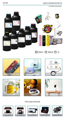 1000ml mực kỹ thuật số tia cực tím cho máy in DX5 DX7 XP600 TX800 CMYKW V