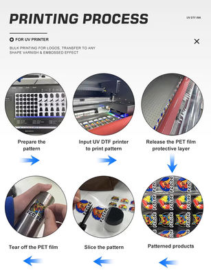 1L Capacity Flexible LED-UV Ink cho silicone PVC và Da UV Ink cho máy in Epson