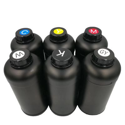 Mực UV CMYK+V cho đầu máy in Epson dx7/dx5/dx4 1L sử dụng cho da vỏ điện thoại