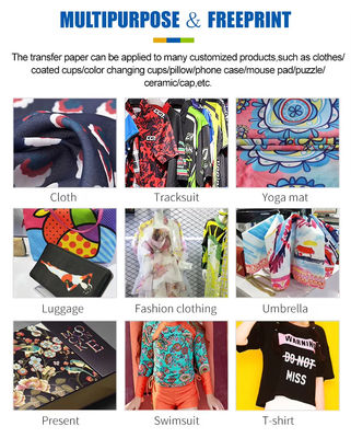 In kỹ thuật số 47 Inch 100gsm Roll To Roll Sublimation Paper cho máy in sublimation định dạng lớn