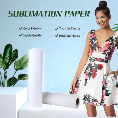82g 60inch * 100m Cuộn giấy sublimation khô nhanh cuộn giấy in chuyển nhiệt để sublimation