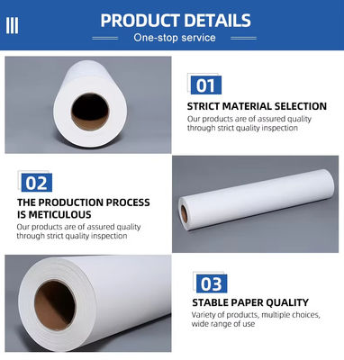 40gsm 60cm * 800m Sublimation Paper Roll cho vải polyester với mực in kỹ thuật số