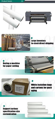 71 Inch Sublimation in Printing Material giấy cho vải kéo dài 100GSM