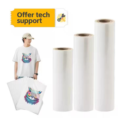 Bộ phim DTF lạnh / nóng / ngay lập tức với nhiệt độ chuyển đổi 130-150 độ C