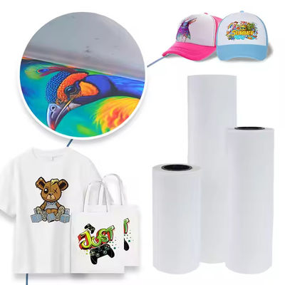 33CM x 100M DTF PET Roll 75 Micron White Heat Transfer Film cho thiết kế tùy chỉnh