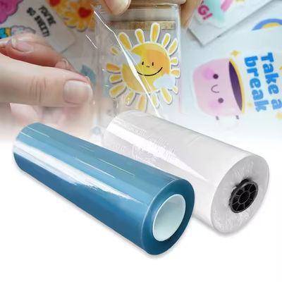Bộ phim UV dính PET linh hoạt cao trong 30cm * 100m / 60cm * 100m Cho bao bì